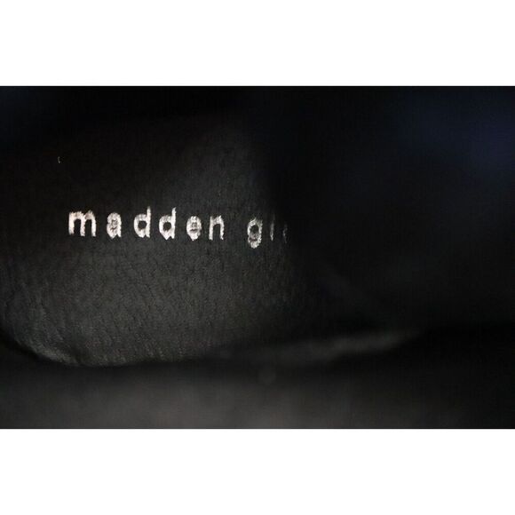 Madden Girl Women's Sz 10M Black Gwinn Side Zip Ankle High Lace-Up Combat Boots - Picture 5 of 10